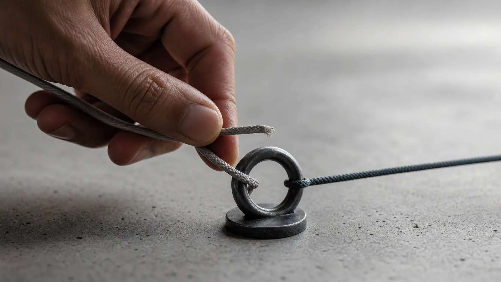 A hand releasing one tether while another continues, representing the separate outcomes after a SaaS earnout ends